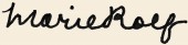 Marie Rolf's Signature