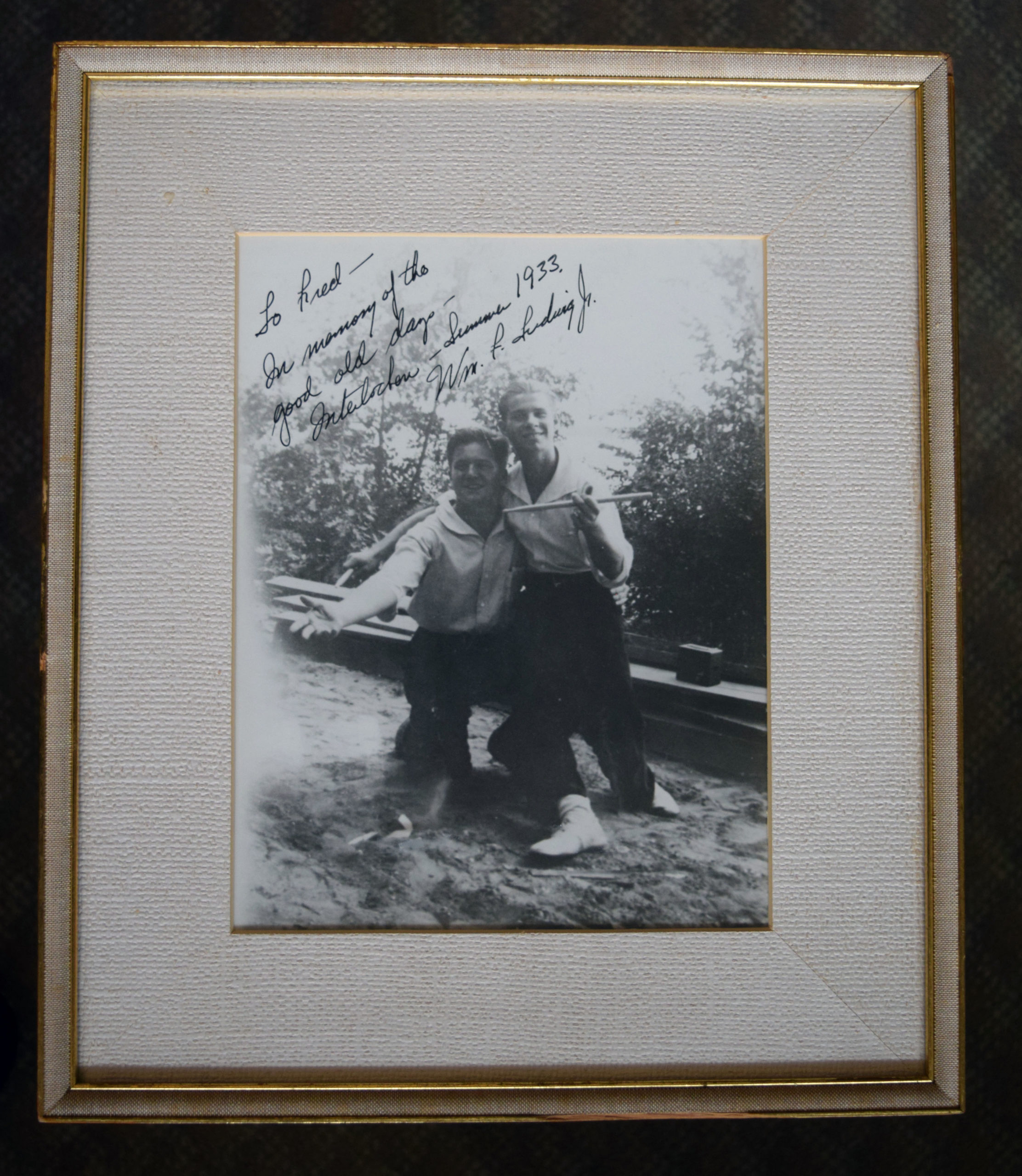 Fennell with Bill Ludwig (1933)