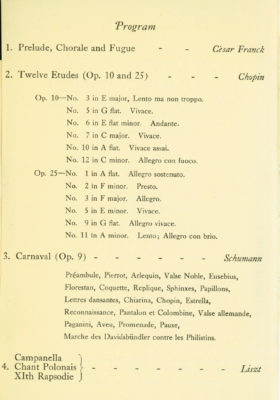 1922 November 7 Alfred Cortot page 1