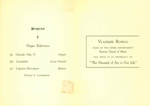 1923 November 20 The Tuesday Musicale page 2