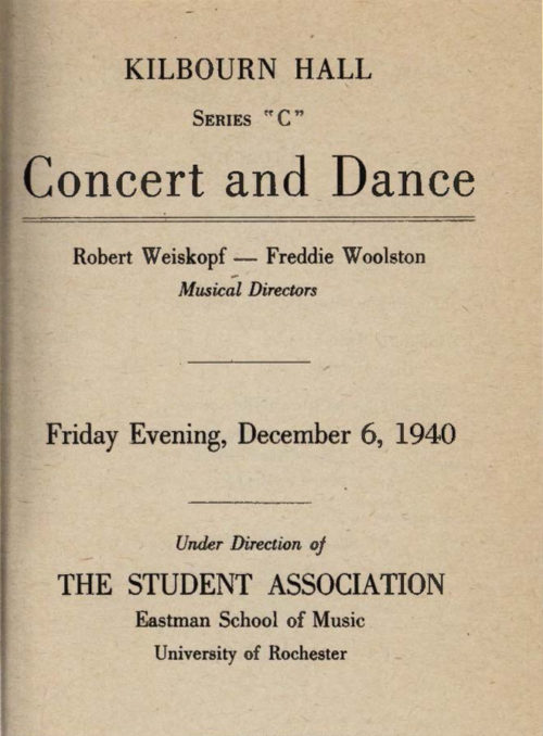 1940 December 6 Concert and Dance