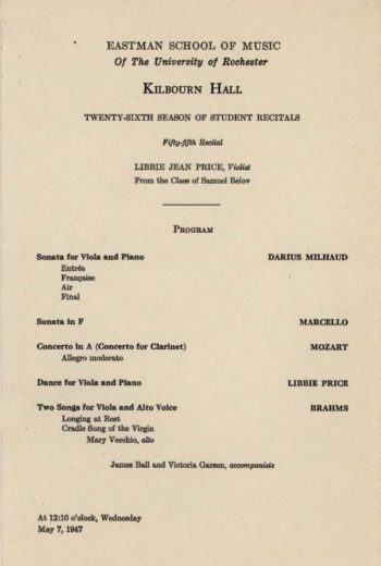 1947 May 7 Libbie Jean Price, Violist