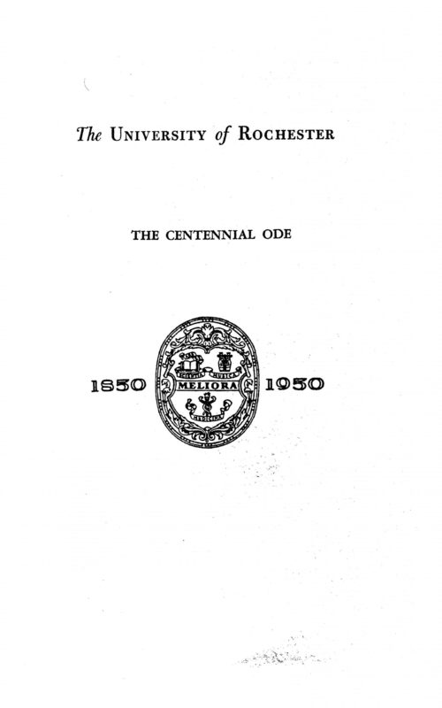 1950 November 6 UR Centennial Ode by Howard Hanson_Page_1