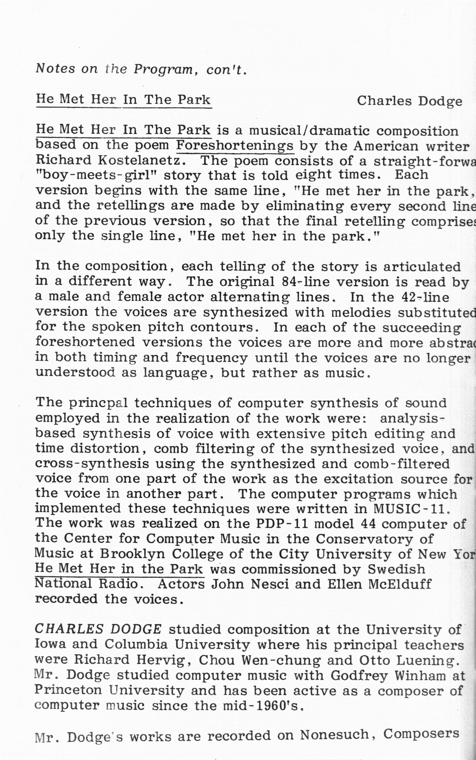 1983 ICMC Concert II program, page 08