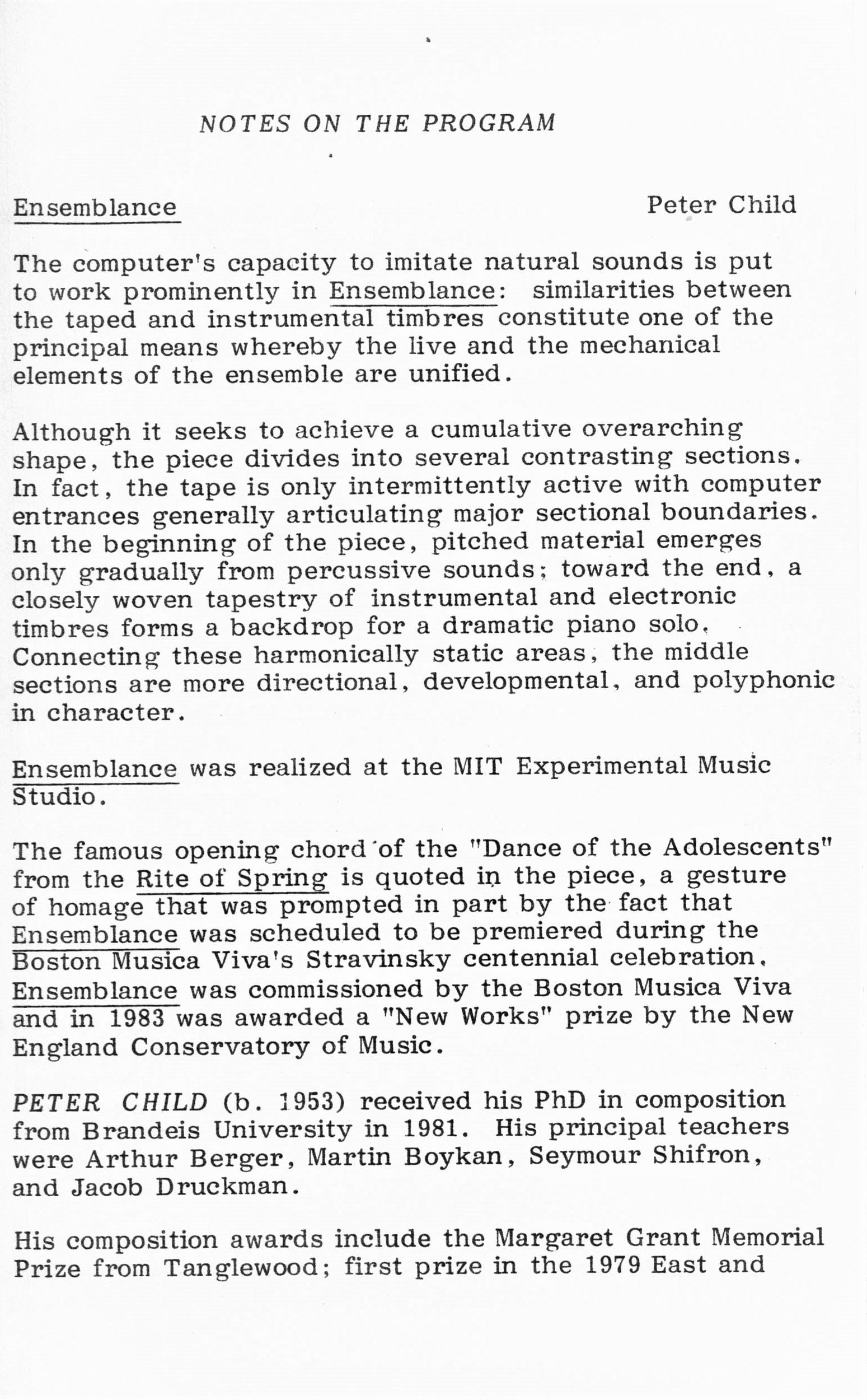 1983 ICMC Concert III program, page 03