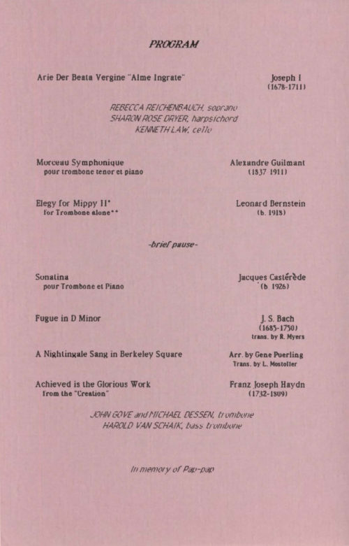 1987 December 5 Lynn Mostoller, Trombone_Page_2