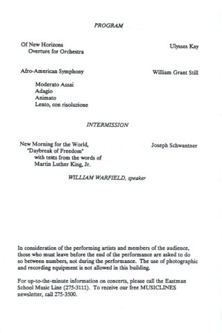 1988 February 10 An evening with William Warfield page 2