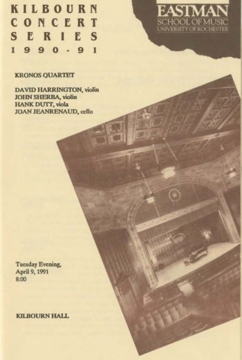 1991 April 9 Kronos Quartet_Page_1