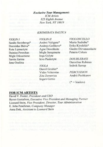 2007 April 22 Kremerata Baltica page 3