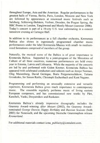 2007 April 22 Kremerata Baltica page 7