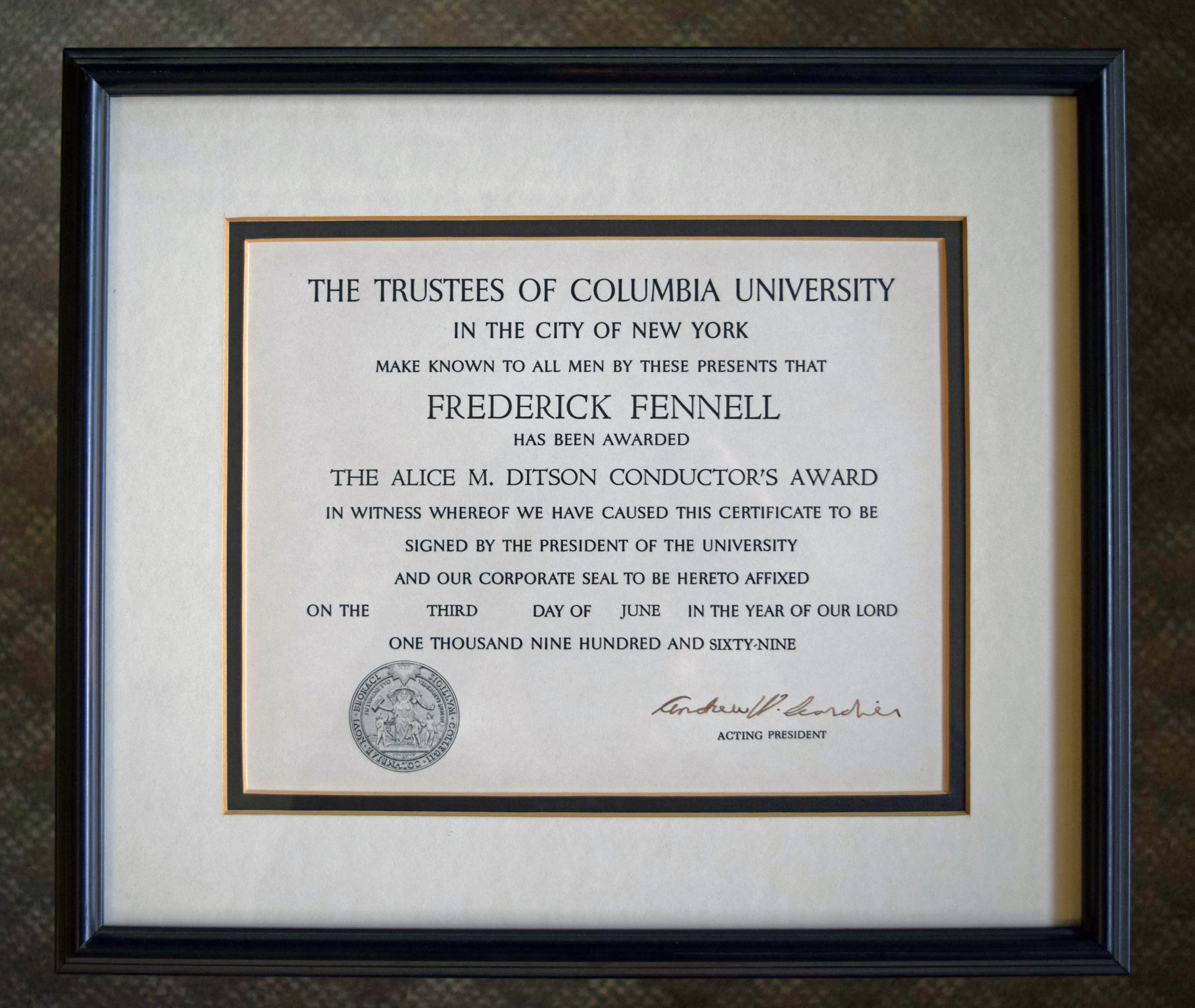 Alice M. Ditson Conductor’s Award