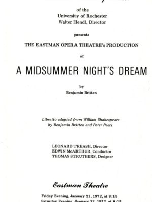 A Midsummer Night's Dream January 1972 page 1