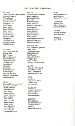 Printed Program