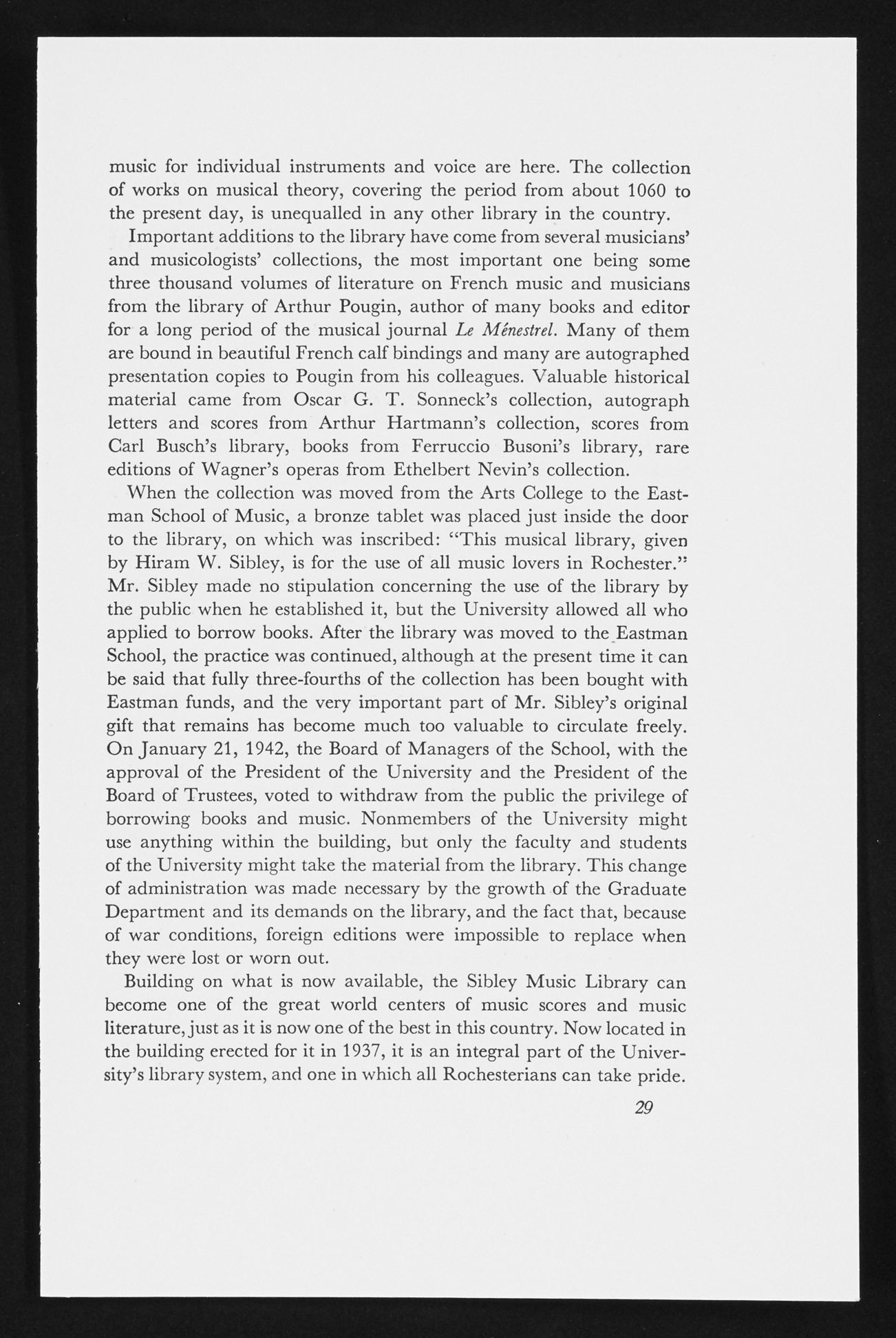 Article on The Sibley Music Library, page 4