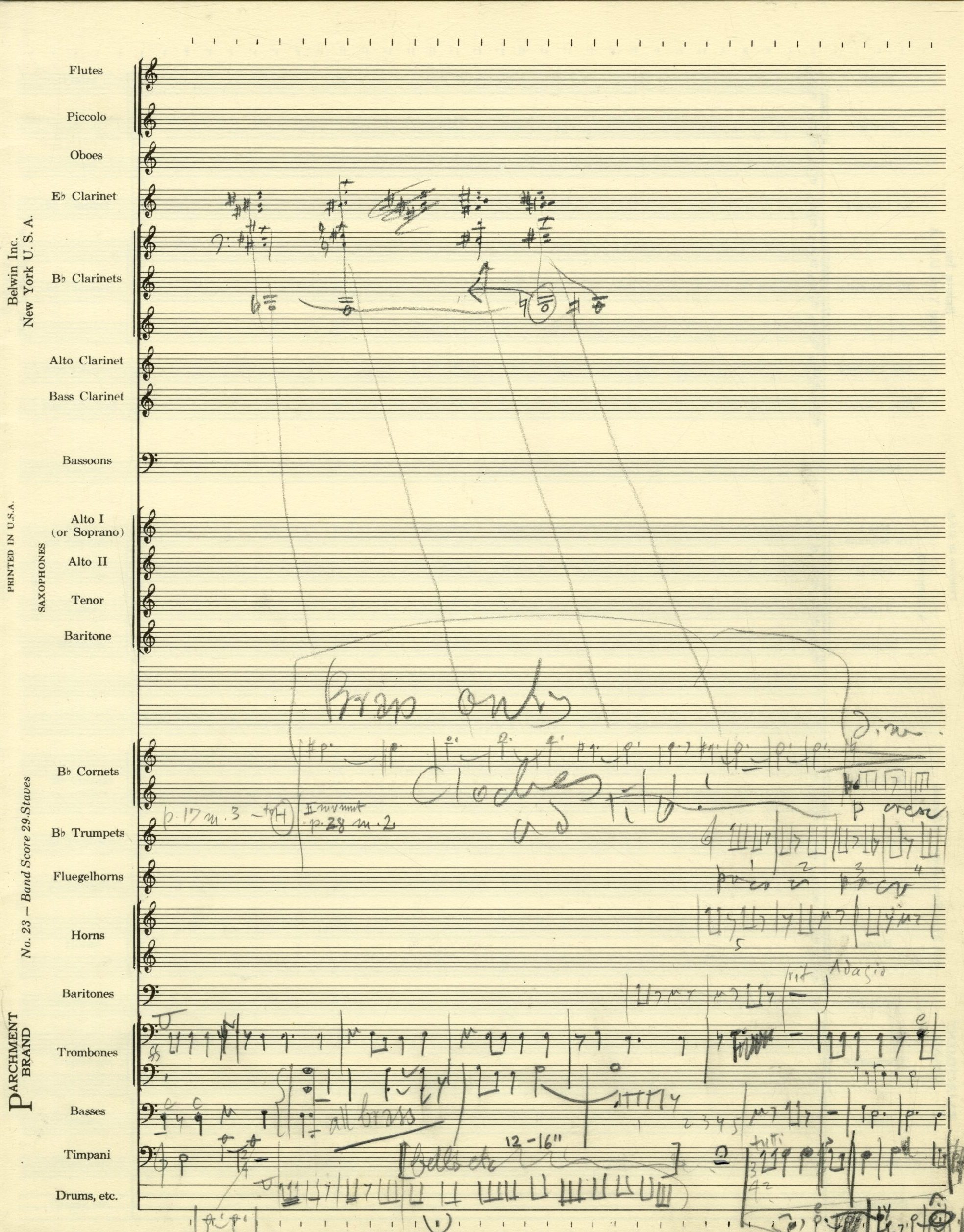 Draft score of movement 4.