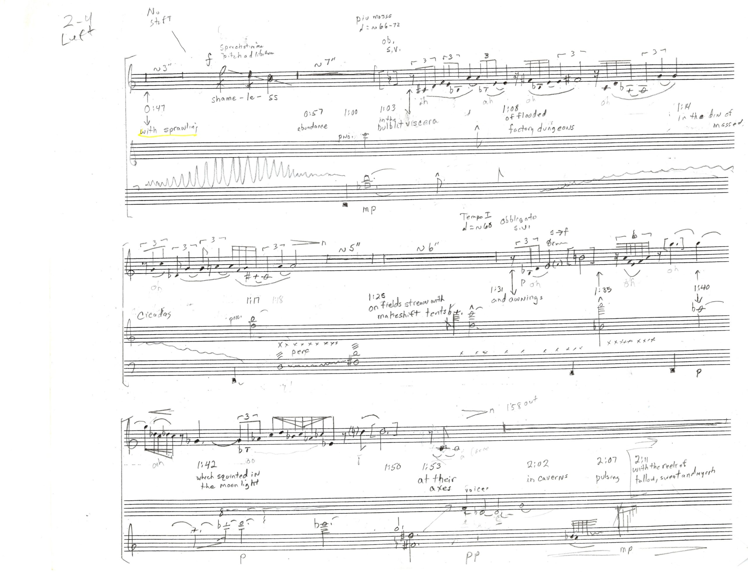 Diaspora, pencil sketches, movement 2, page 4