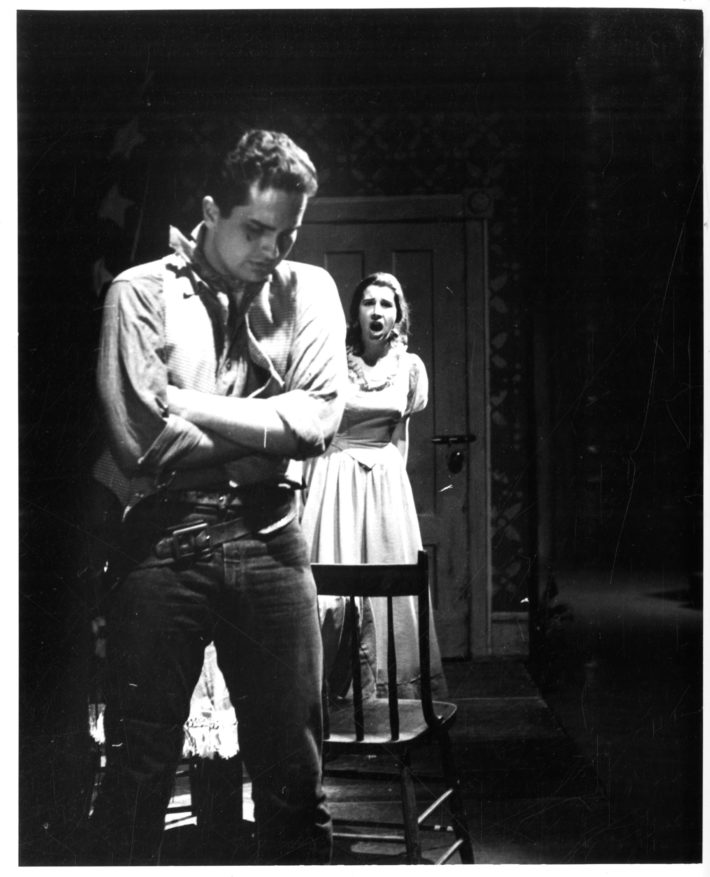 Various moments in Martin Mailman’s chamber opera The Hunted, Eastman School of Music, 1959.