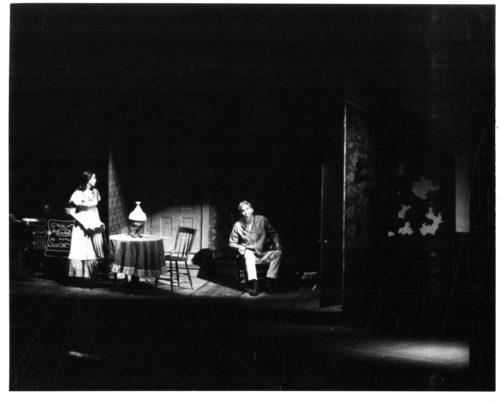 Various moments in Martin Mailman’s chamber opera The Hunted, Eastman School of Music, 1959.