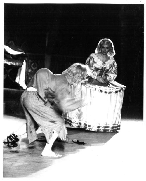 Various moments in Ron Nelson’s chamber opera The Birthday of the Infanta, Eastman School of Music, 1959. Photos by Louis Ouzer.