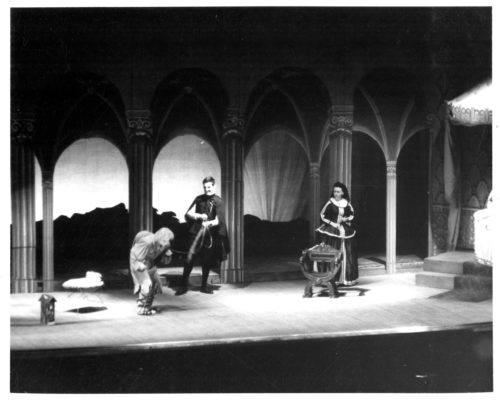 Various moments in Ron Nelson’s chamber opera The Birthday of the Infanta, Eastman School of Music, 1959. Photos by Louis Ouzer.