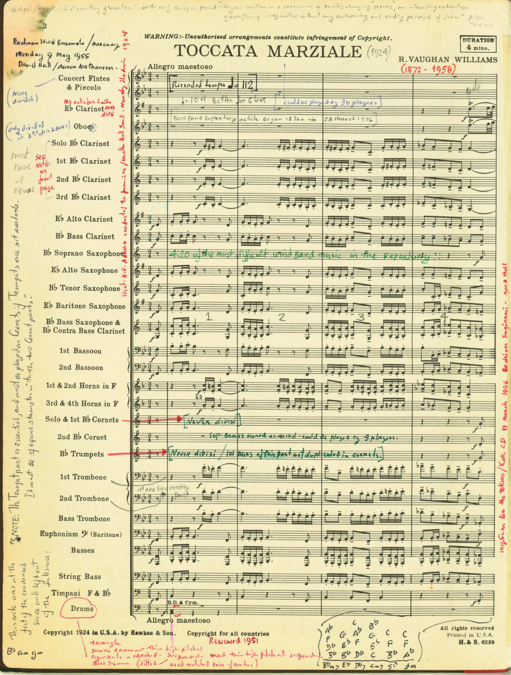 FF 1003 first page of music