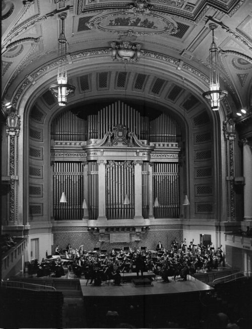 Shots of Eastman Philharmonia members on the road during their five-day tour, together with the surrounding scenery.