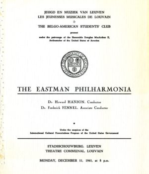 Philharmonia program 11 December 1961 page 1