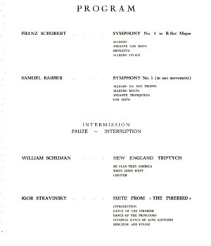 Philharmonia program 11 December 1961 page 2