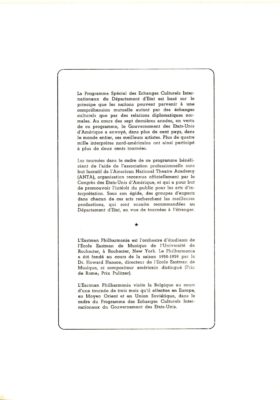 Philharmonia program Brussels 13 December 1961 page 5