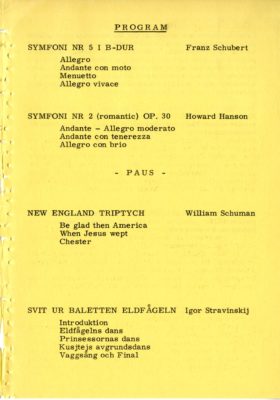 Philharmonia program Goteborg 15 December page 3