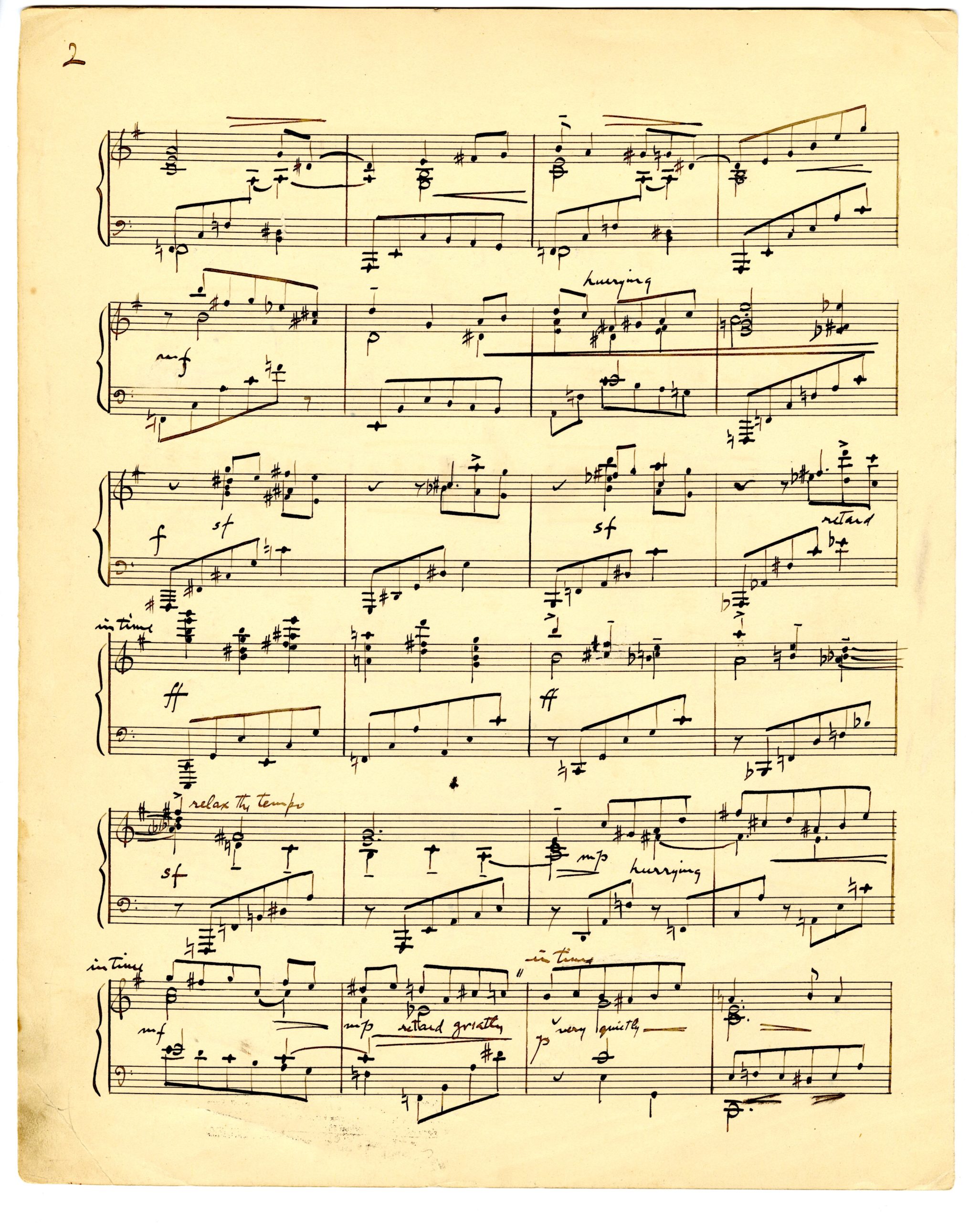 Polytonal Studies No 1 score 2