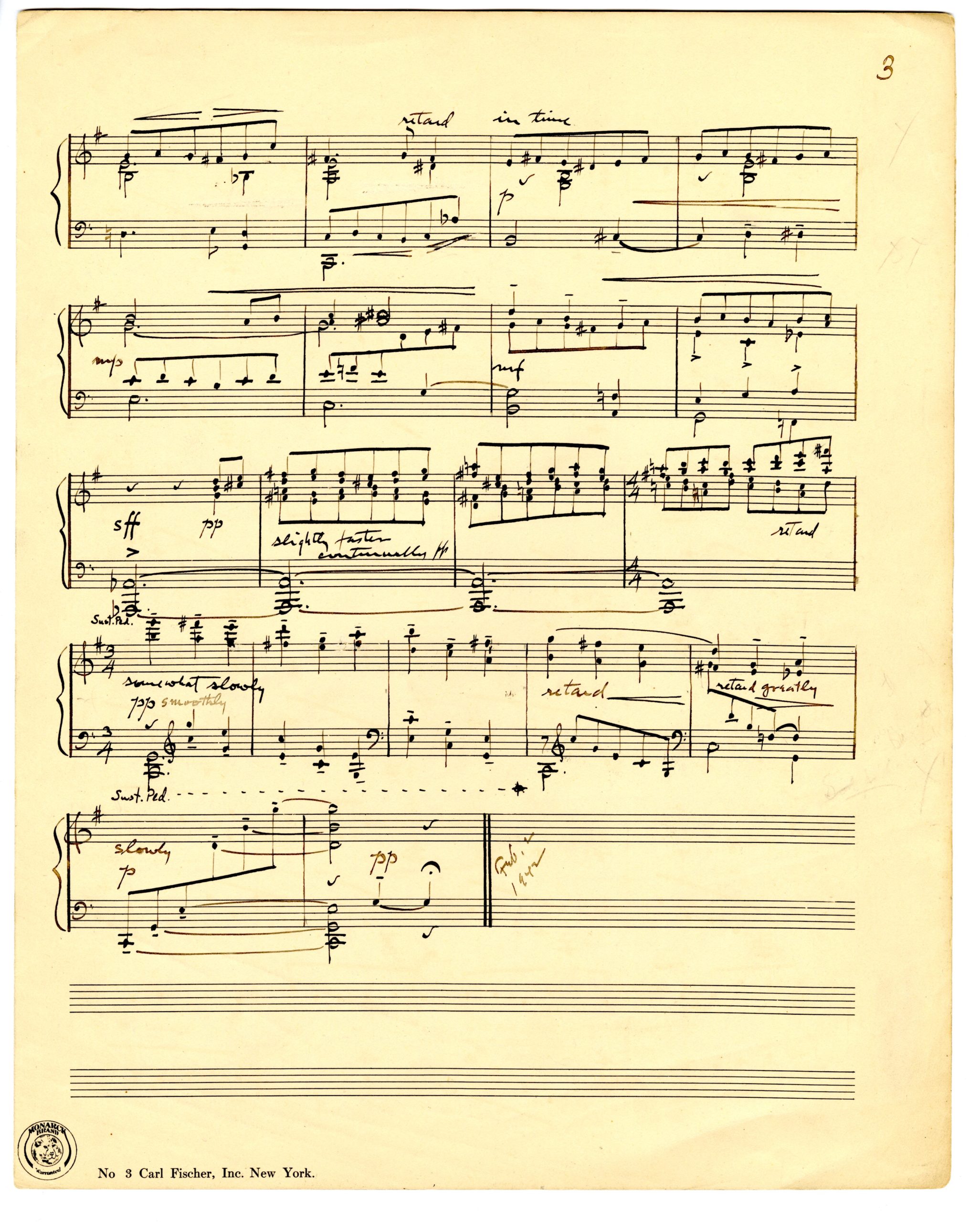 Polytonal Studies No 1 score 3