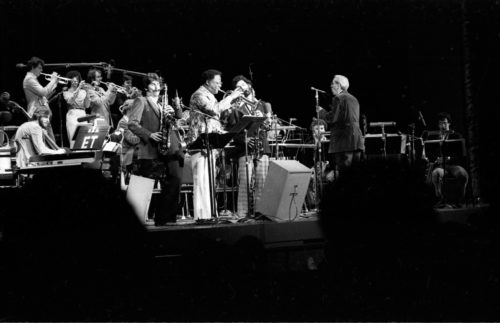 trumpeter Clark Terry was the featured guest soloist with the Eastman Jazz Ensemble