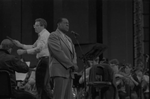 An Evening with William Warfield in rehearsal