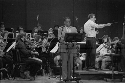 An Evening with William Warfield in rehearsal