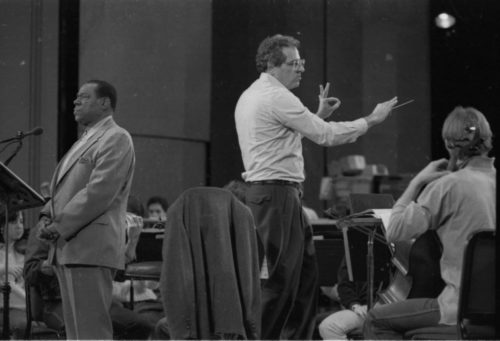 An Evening with William Warfield in rehearsal