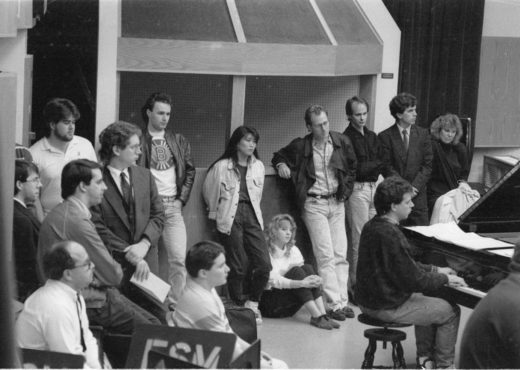Colleagues and alumni who gathered for the April, 1990 tribute to Ray Wright.
