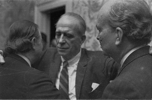 José Echániz with Eastman faculty colleagues Eugene List and Brooks Smith.