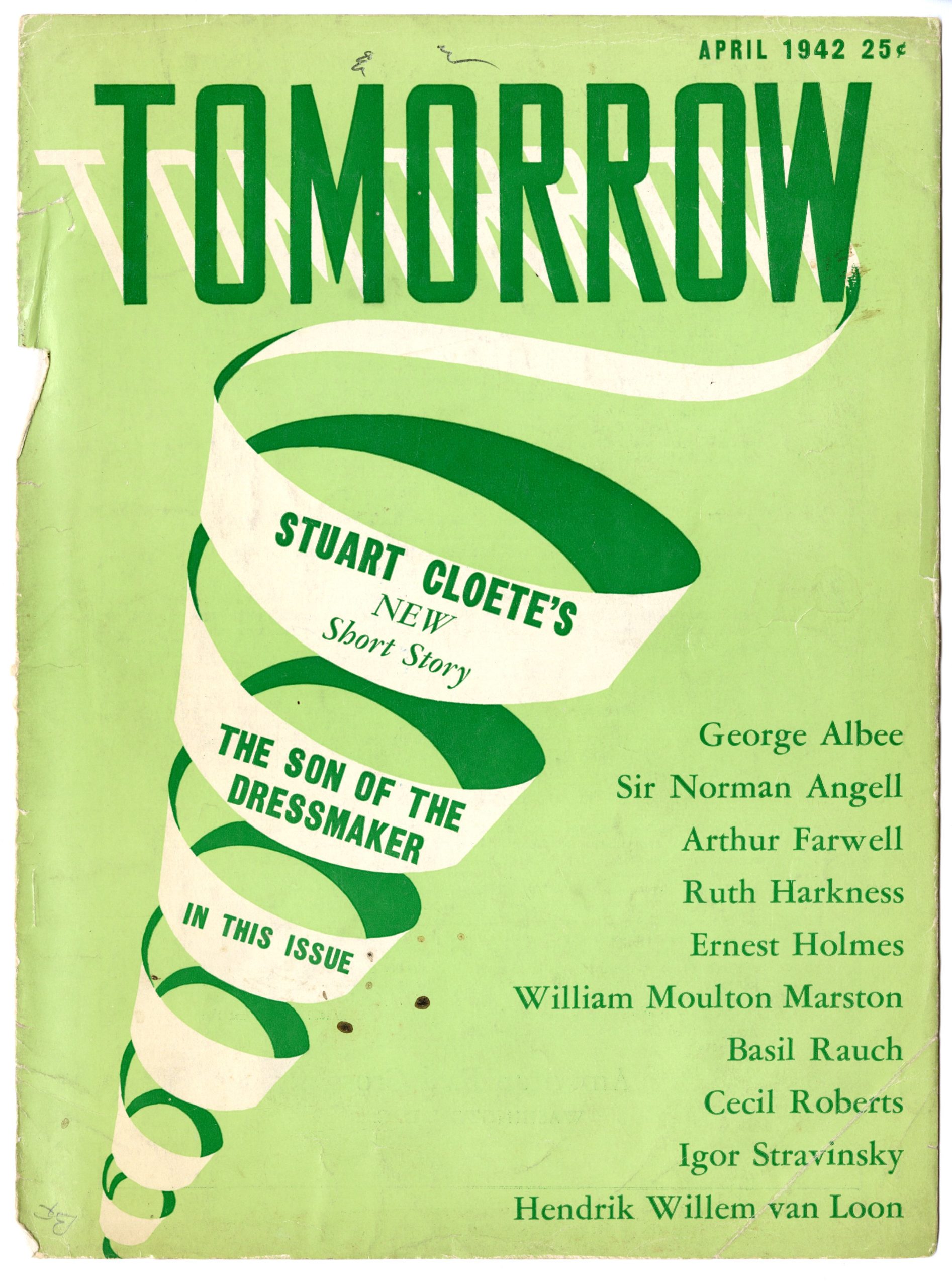 Tomorrow magazine, April 1942 front cover.