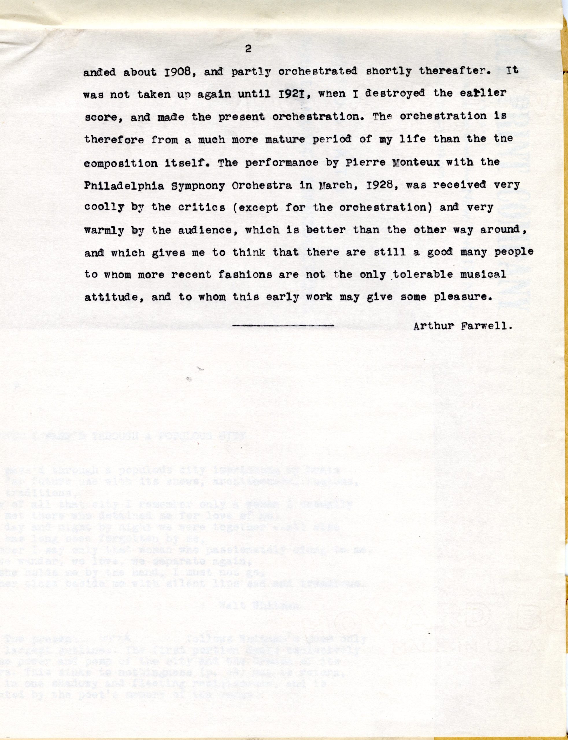 Symbolic Study No. 3 composer’s note, page 2.