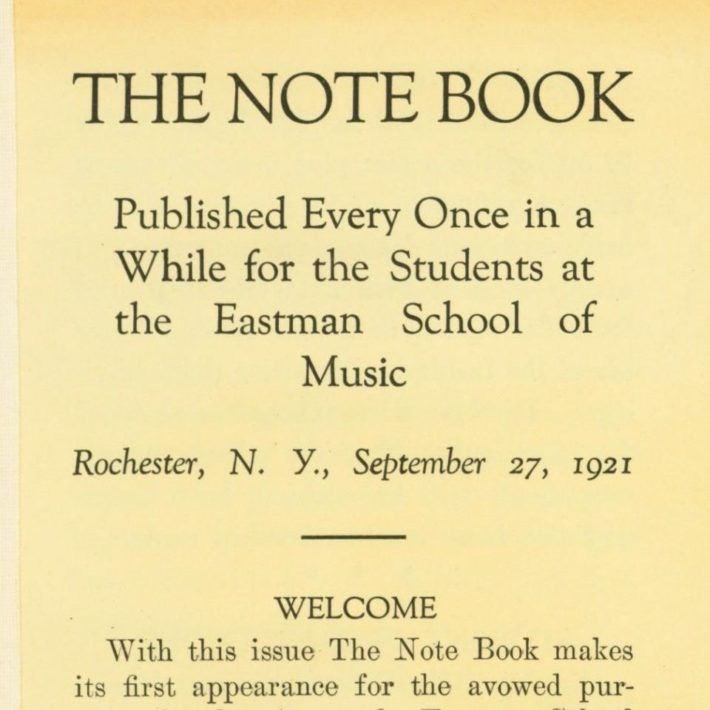 Page 1 of The Note book Sept 27 1921