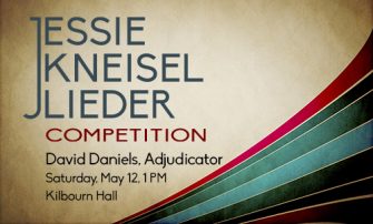 Kneisel Lieder Competition poster