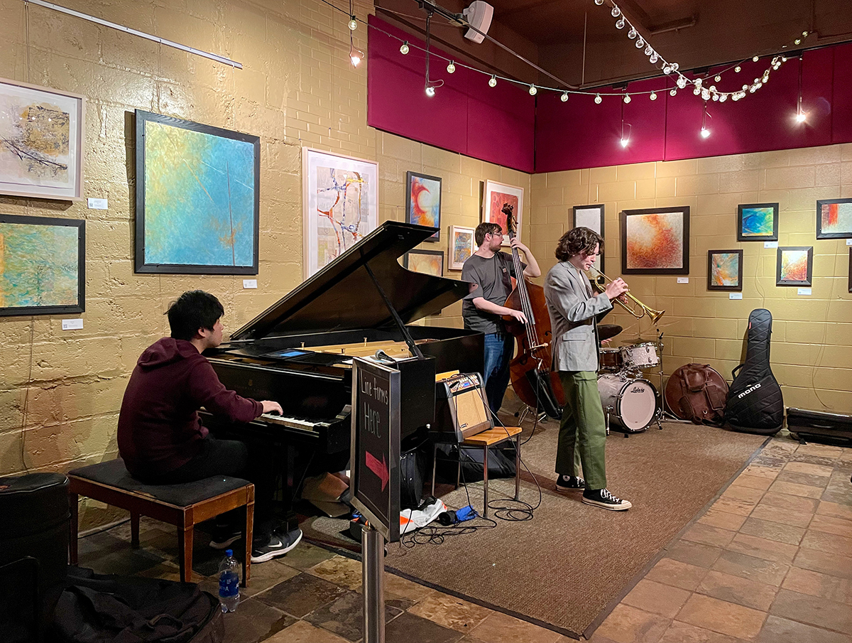 2022-03-03_Little_Jazz Image of trio playing at the Little Cafe