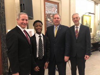 Image of Dean Jamal Rossi Jashanti Henry Senator Robach Associate Dean Petar Kodzas