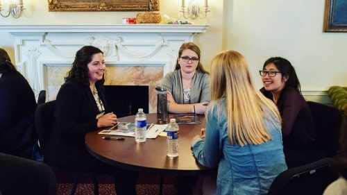 image of 4 women at table