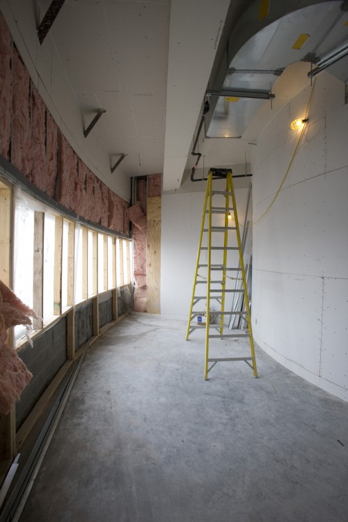 One of the third floor faculty studios