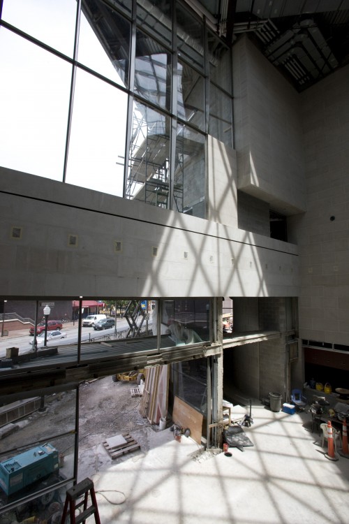 Main Street entrance to Wolk Atrium