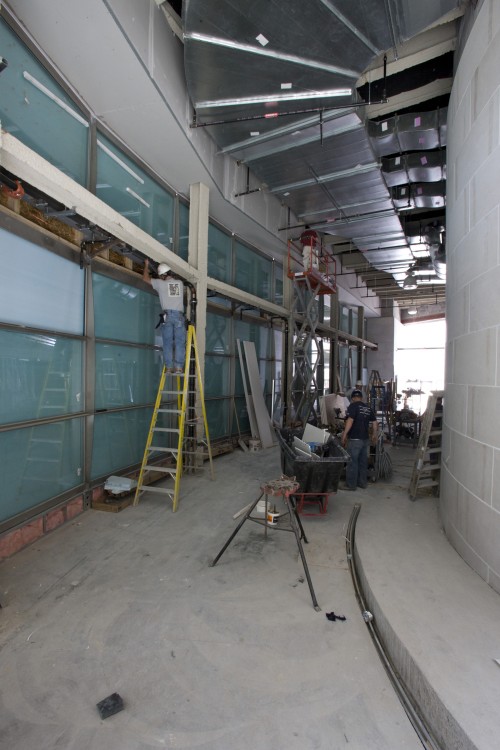 The lobby outside Hatch Recital Hall