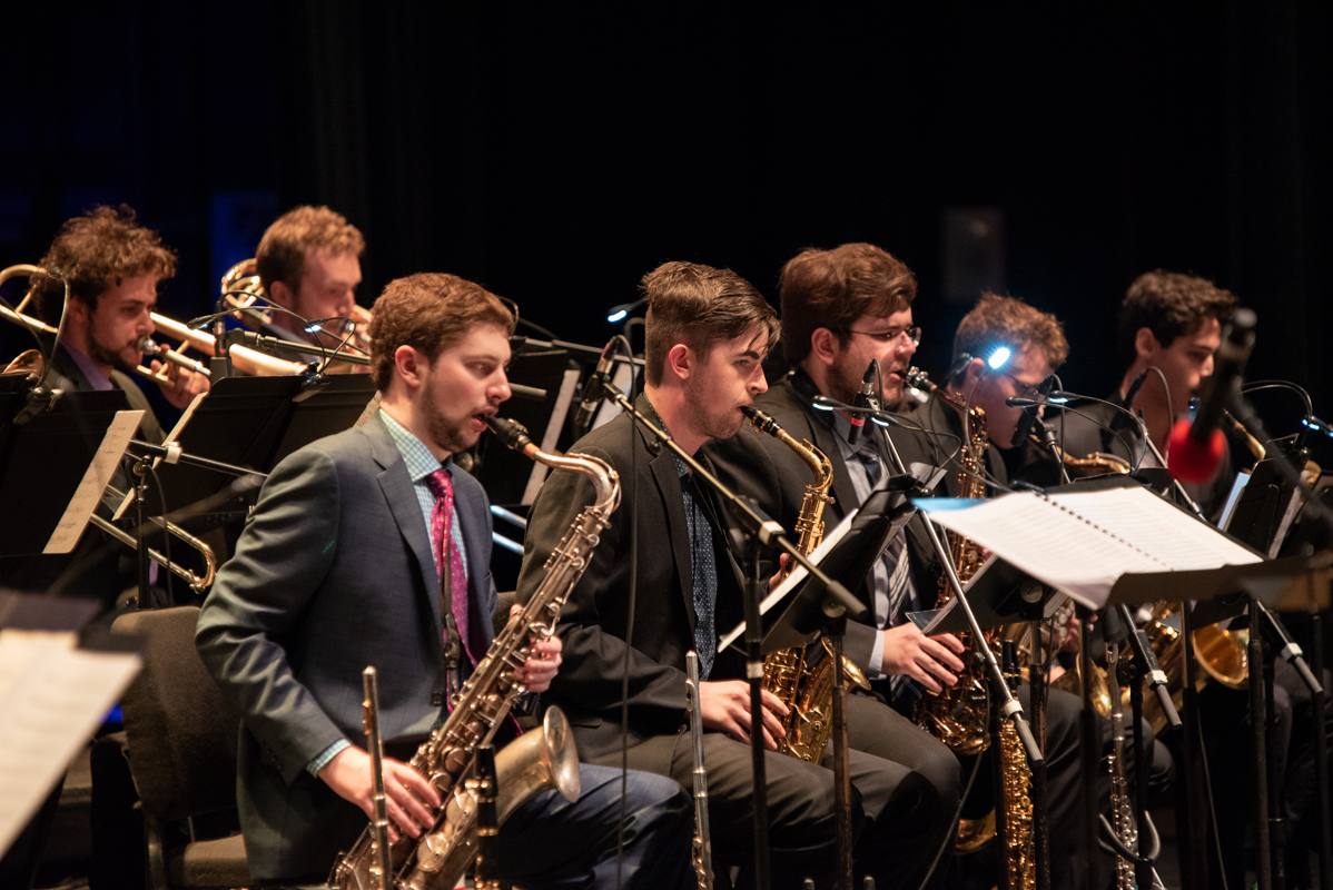 Eastman Jazz Ensemble saxophone section jazz fest Eastman Jazz Ensemble saxophone section jazz fest