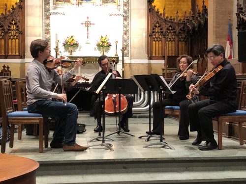 image of string players